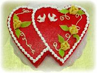 Hochzeitstorte "Doppelherz" für ca. 10 - 20 Personen