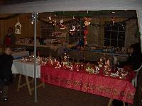 Adventsmarkt Banzin 2006, kleiner Flohmarkt und Weihnachtsdekostand